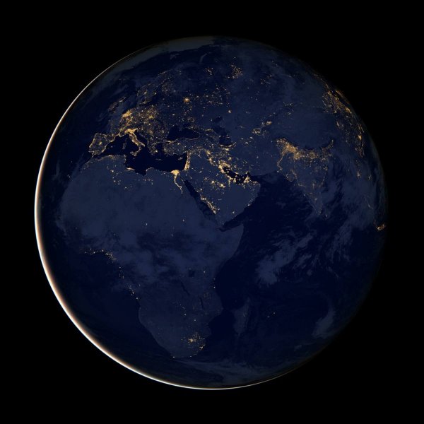 Globo Terrestre - África, Europa y Asia